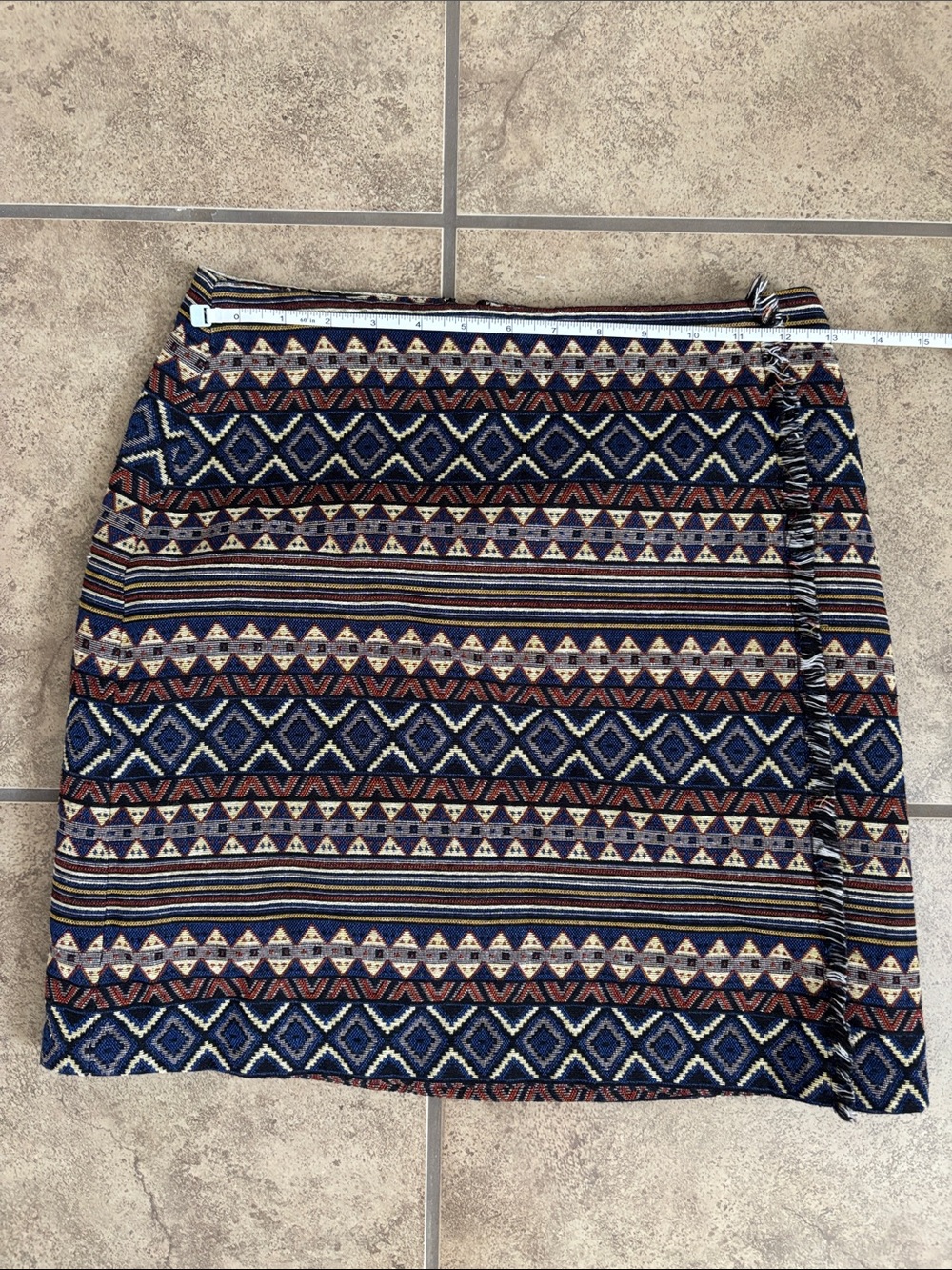Cato Aztec Fringe Skirt Size 2